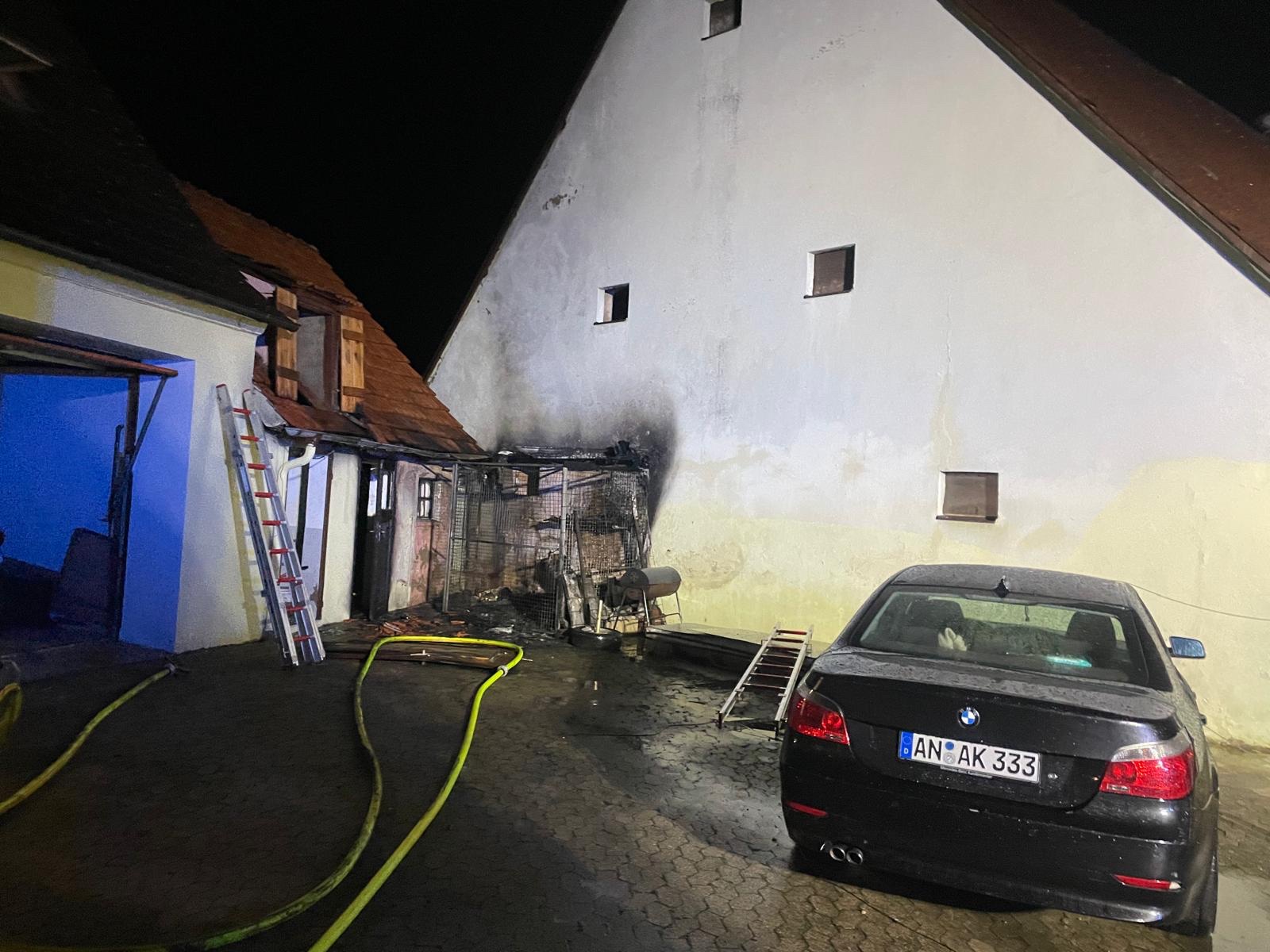 Brand Gartenhütte